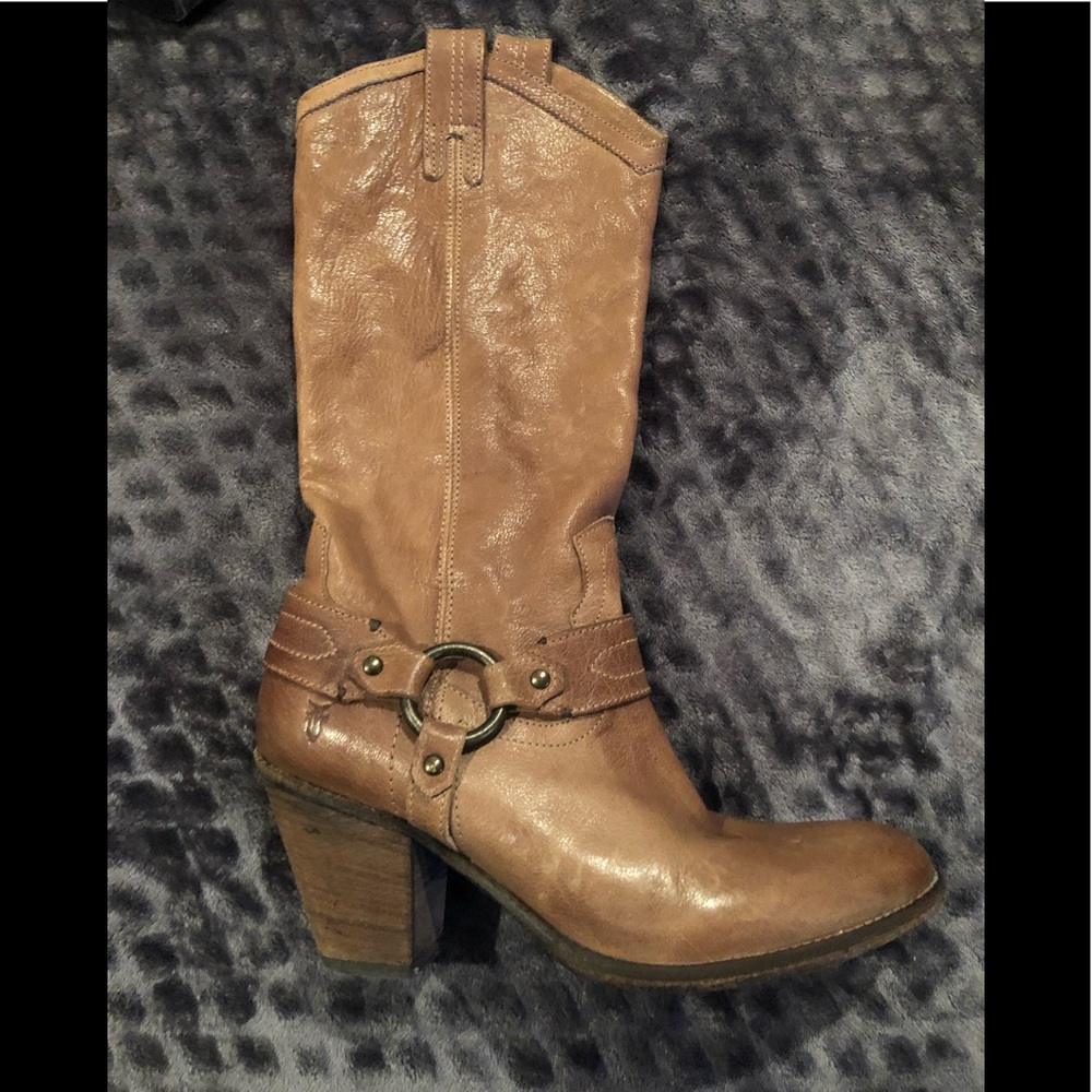 Fryer boots brown leather